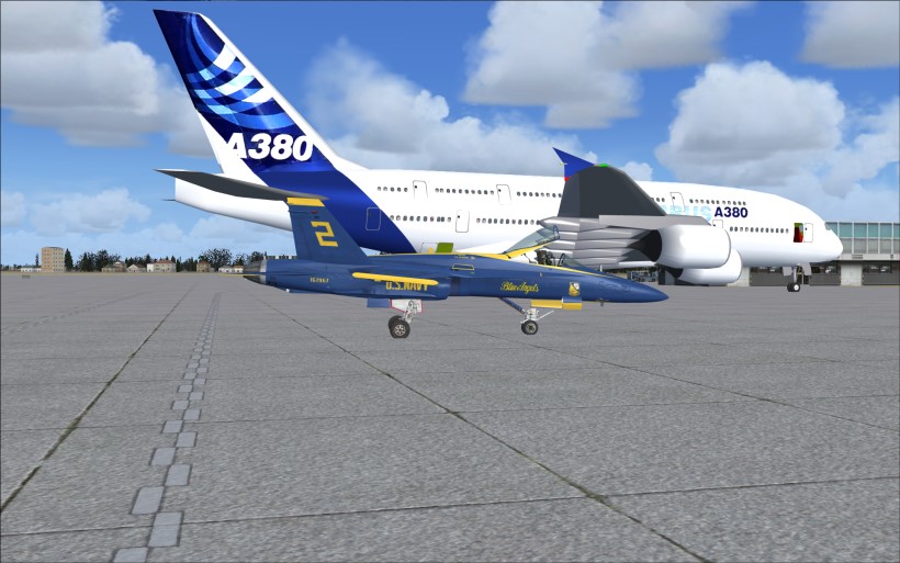 Kurz vor dem ersten Start eines A-380 in Amerika