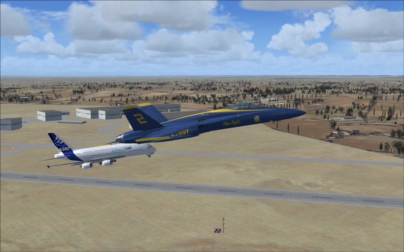 Und schon hebt er ab