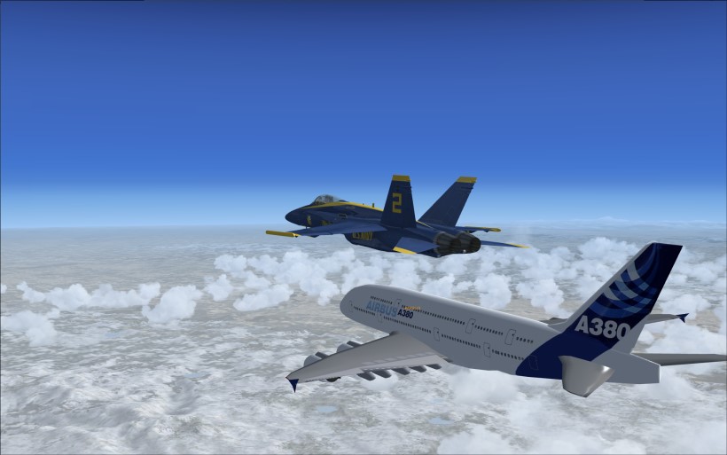 5 sek. Schub und schon bin ich wieder bei ihm